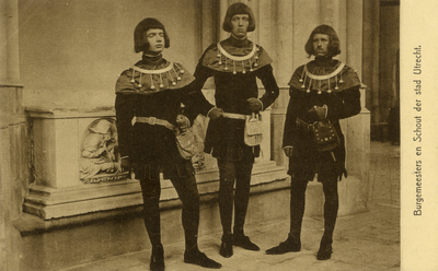 221957 Portret van de burgemeesters van Utrecht, Lockhorst en Leeuwenburg, voorgesteld door C.F. van Duin en W. ...